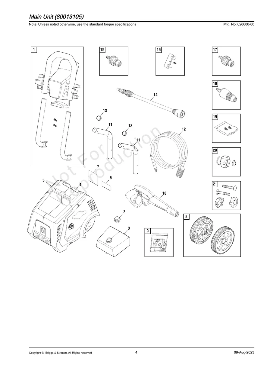 BRIGGS AND STRATTON, 020600-00, IPL.4